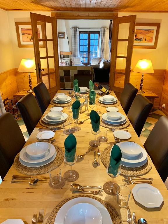 Posezení v ubytování Chalet Les Erines