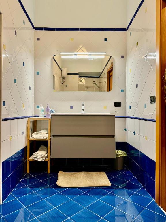Koupelna v ubytování B&B Eracle