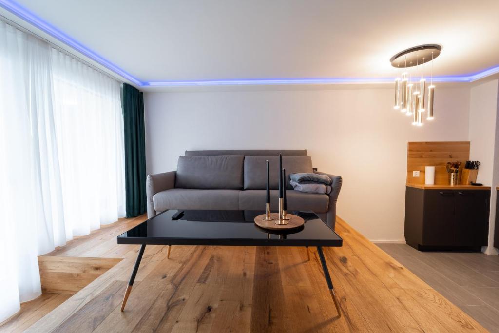 Posezení v ubytování Traumwohnung in Interlaken inklusive SPA-Bereich