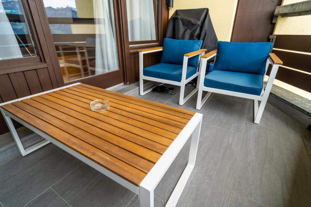 Posezení v ubytování Traumwohnung in Interlaken inklusive SPA-Bereich