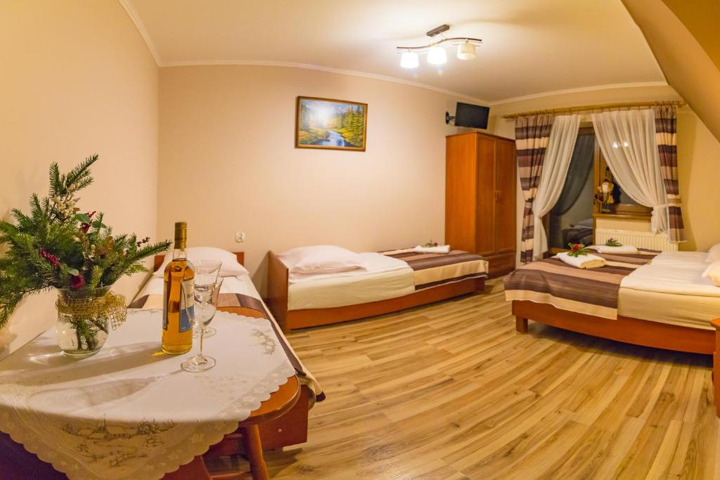 Posteľ alebo postele v izbe v ubytovaní Domek Deluxe Resort Willa Adrian