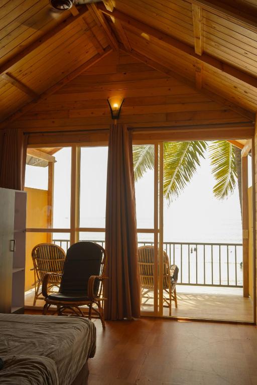 Balkón nebo terasa v ubytování Beachfront Bliss