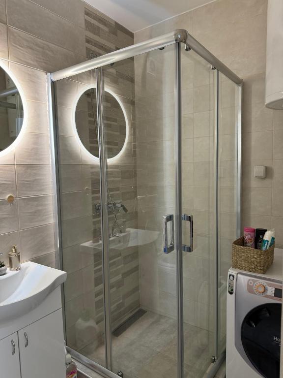 Koupelna v ubytování Apartman Petrovic