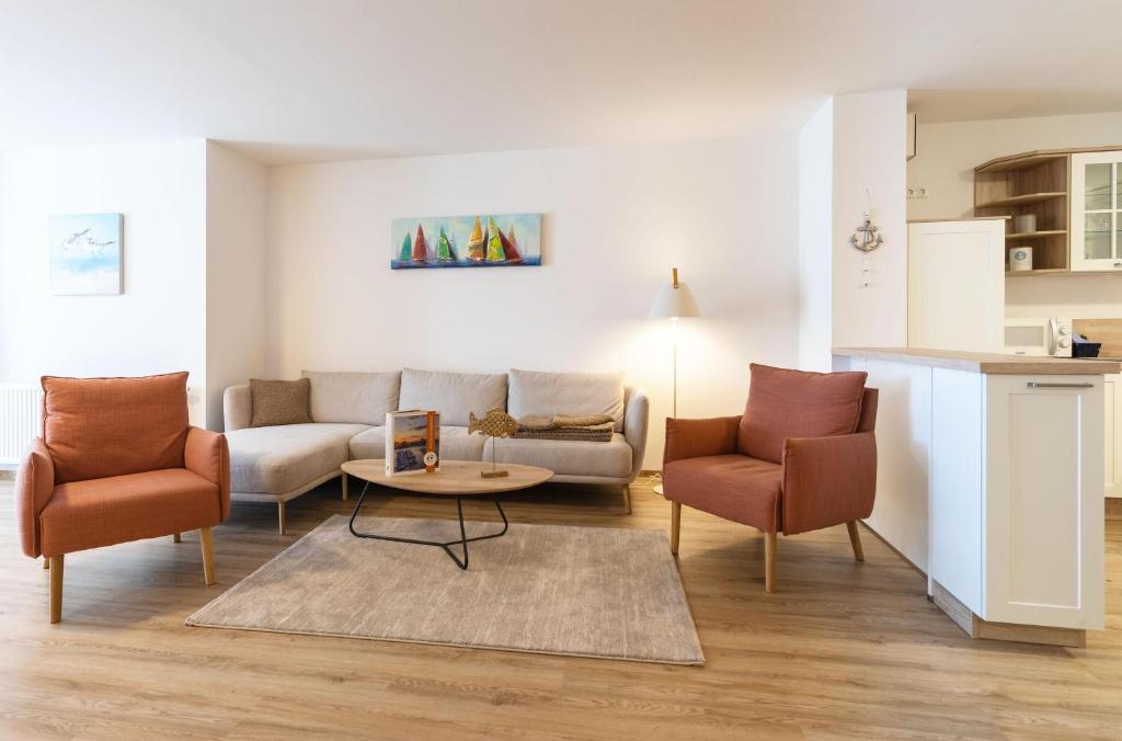 Η κουζίνα ή μικρή κουζίνα στο Modernes Apartment - Herzog Barnim