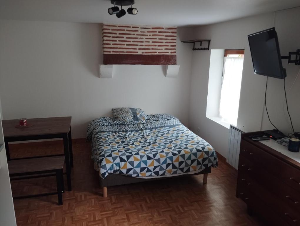 Postel nebo postele na pokoji v ubytování Havre de paix