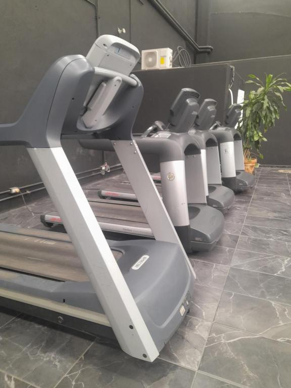 Fitness centrum a/nebo fitness zařízení v ubytování Hotel Soleil Celaya