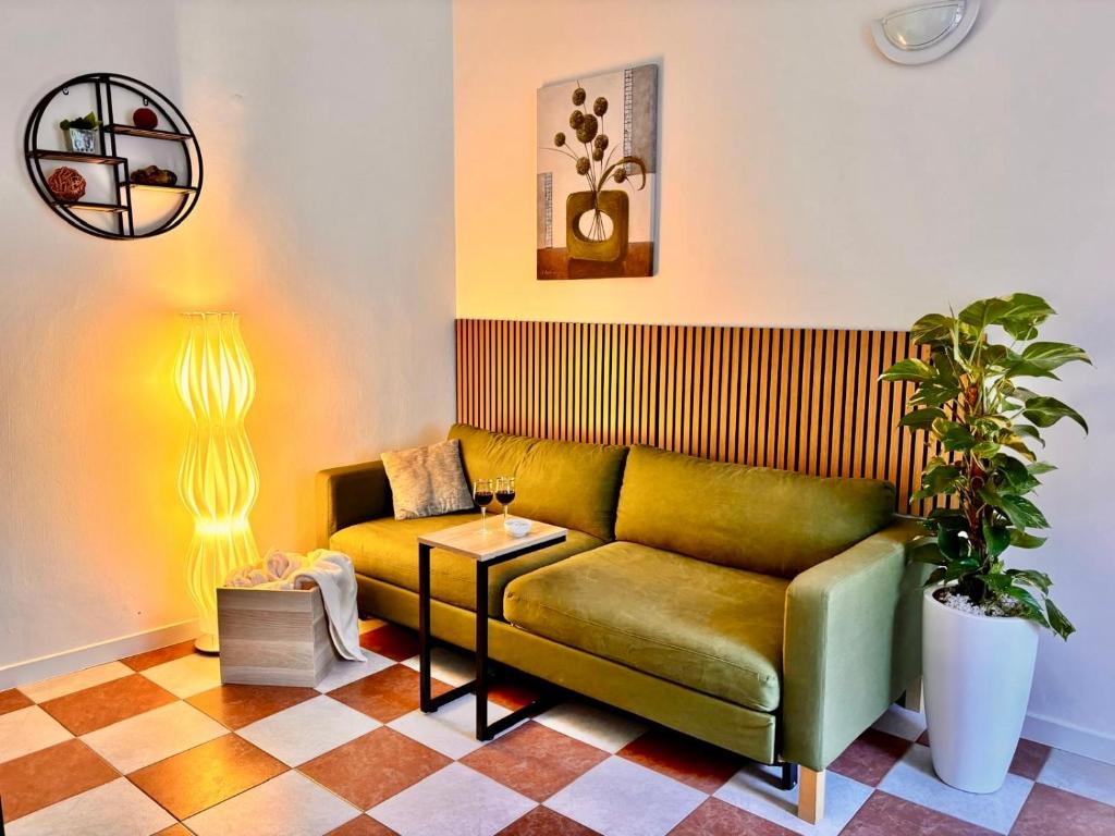 Khu vực ghế ngồi tại Residence Olivova