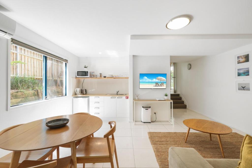 Kuchyň nebo kuchyňský kout v ubytování Gosamara Apartments