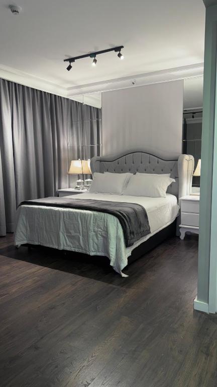 Postel nebo postele na pokoji v ubytování Flat Higienópolis Com Varanda