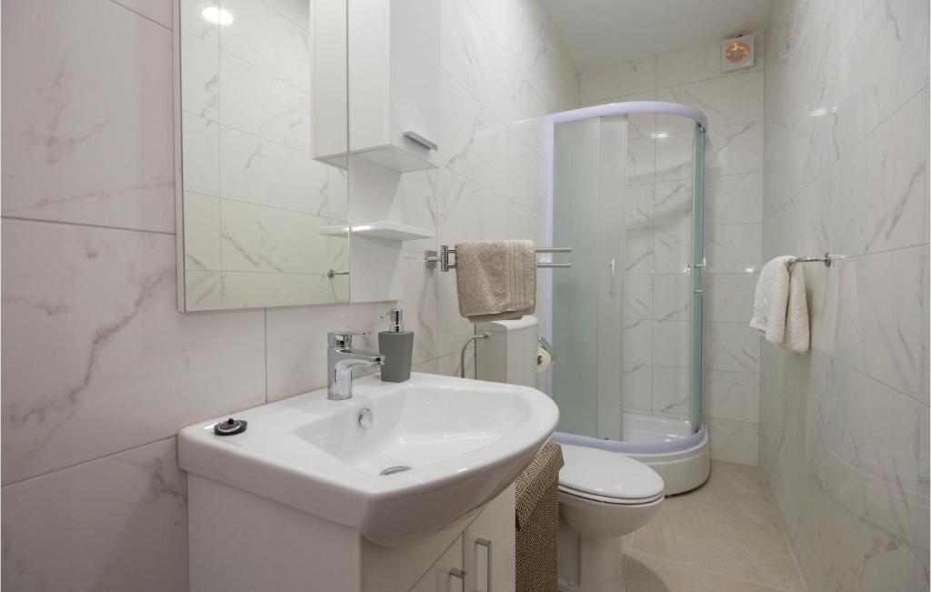 Kúpeľňa v ubytovaní Four-Bedroom Holiday Home In Veliki Prolog