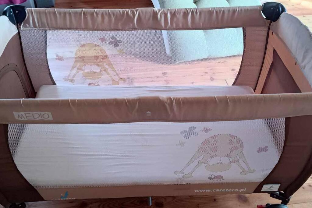 Postel nebo postele na pokoji v ubytování Ubytování v tichu u Českého Krumlova