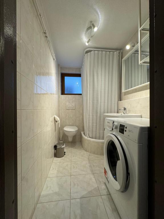 Koupelna v ubytování 2 Zimmer Apartment mit kostenlosem Parkplatz
