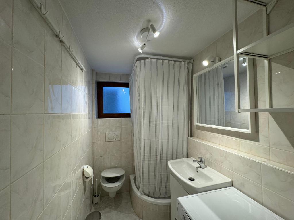 Koupelna v ubytování 2 Zimmer Apartment mit kostenlosem Parkplatz