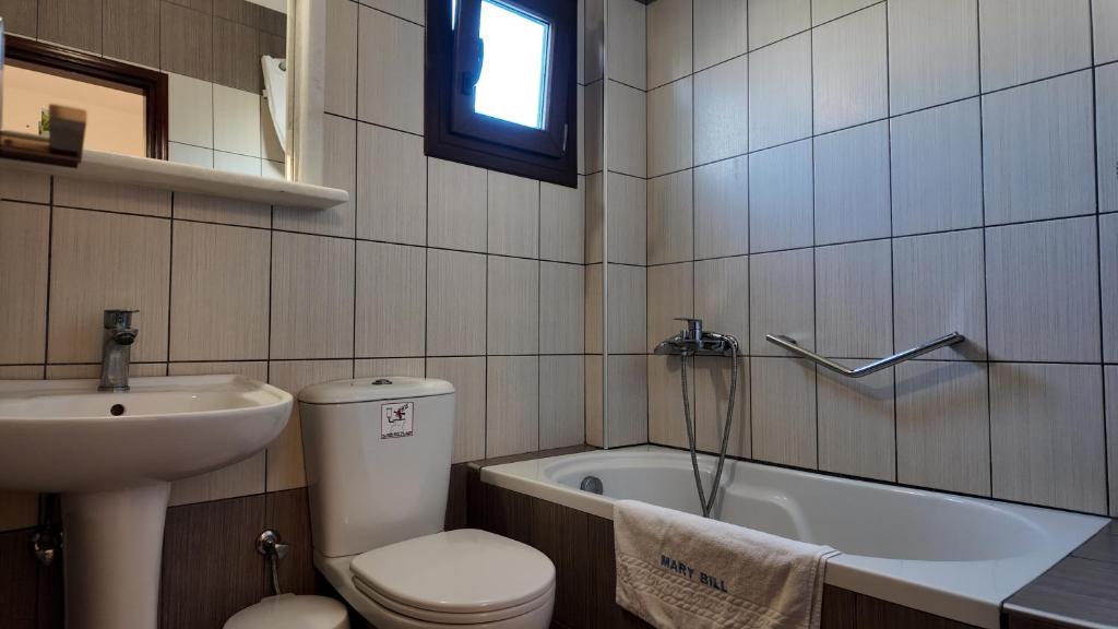 Koupelna v ubytování Hotel Marybill