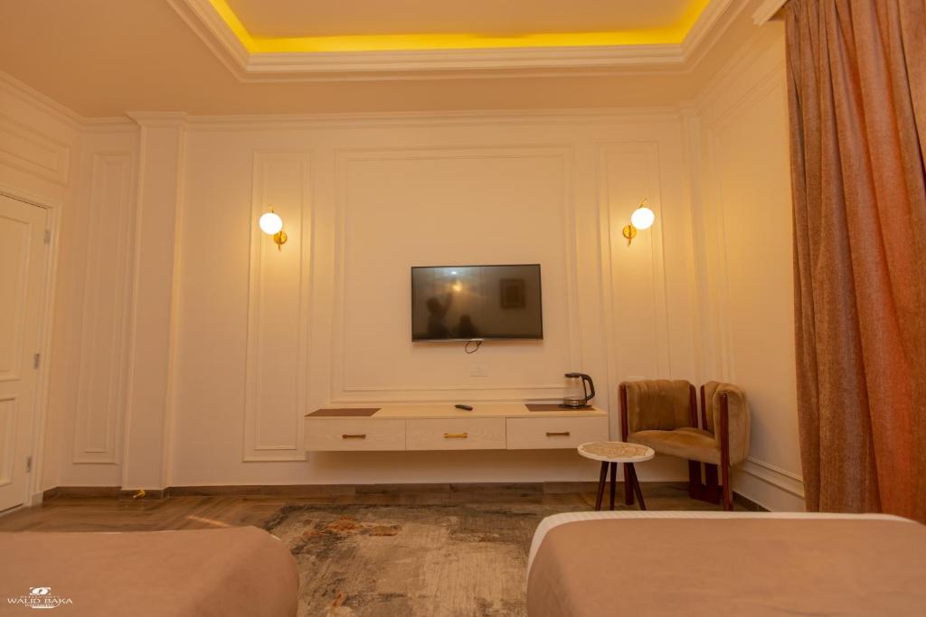 TV a/nebo společenská místnost v ubytování El Farida Hotel