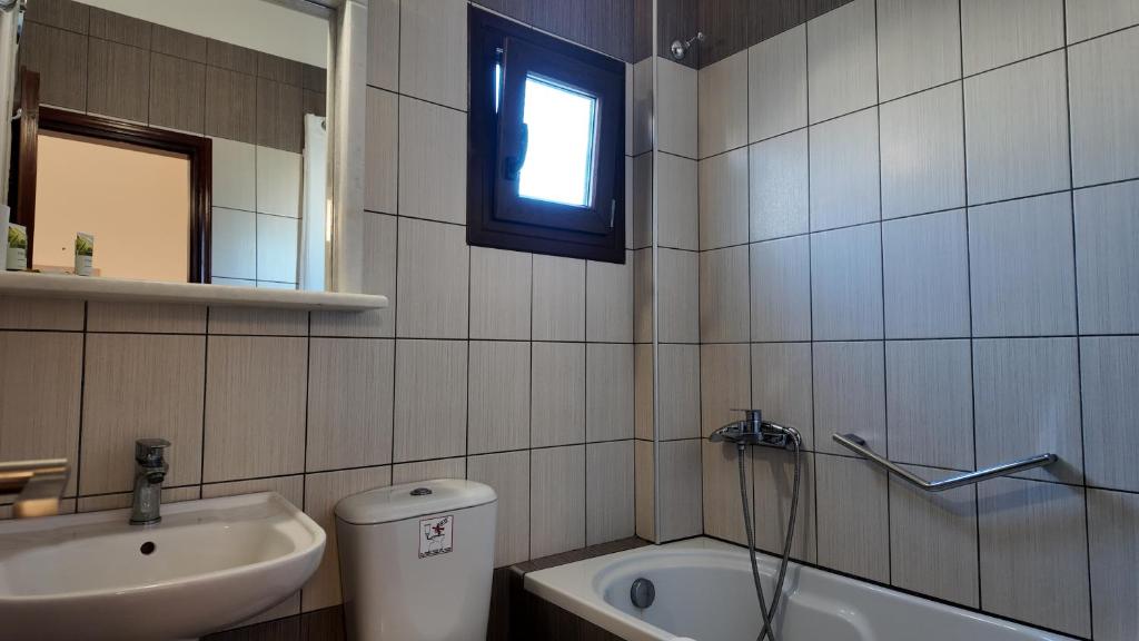 Koupelna v ubytování Hotel Marybill