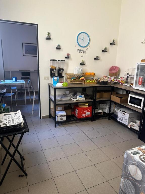 Kuchyň nebo kuchyňský kout v ubytování Hotel Mercurio