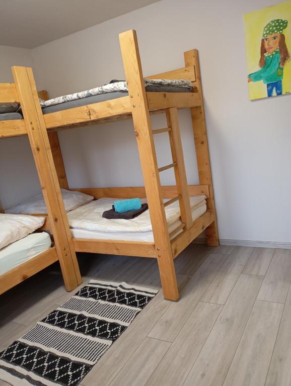 Palanda nebo palandy na pokoji v ubytování Dovolenkový dom Nika