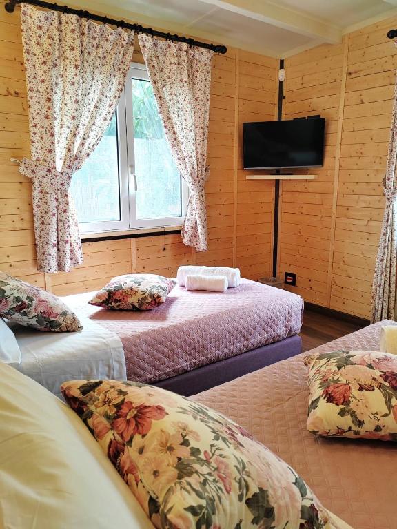 Postel nebo postele na pokoji v ubytování Domus Amelio - Country Rooms