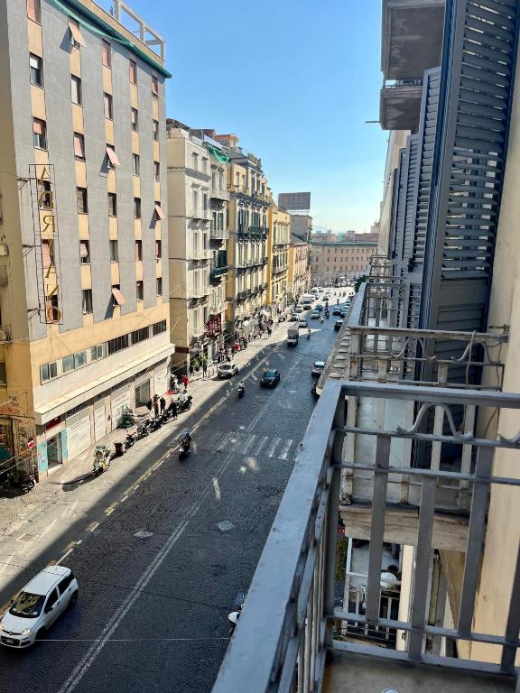 a view of a city street with cars and buildings at Prospettiva Medina in Naples