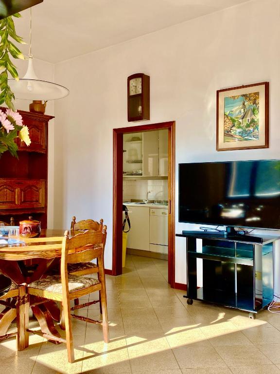 TV a/nebo společenská místnost v ubytování Appartamento Bimba in Toscana