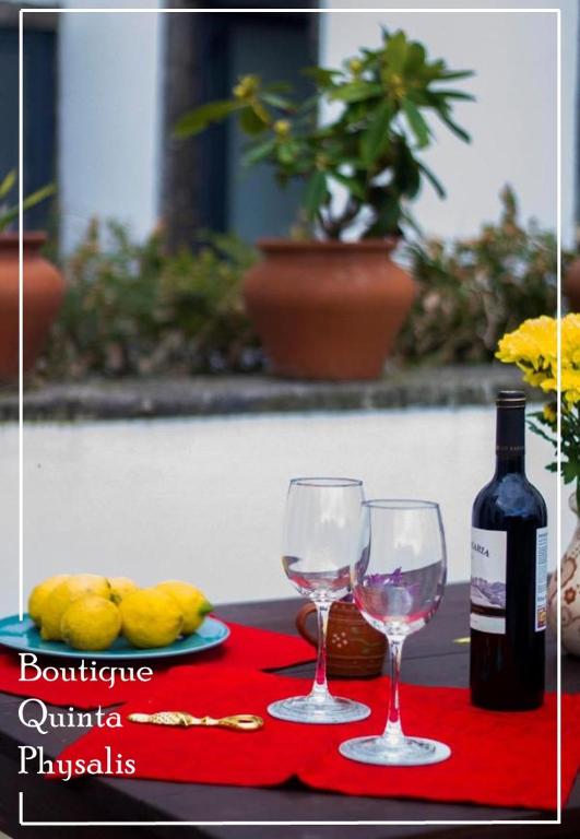 Nápoje v ubytování Boutique Quinta Physalis