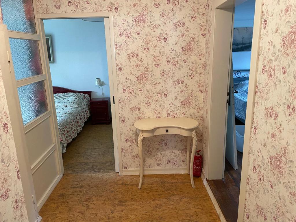Postel nebo postele na pokoji v ubytování Am Bach