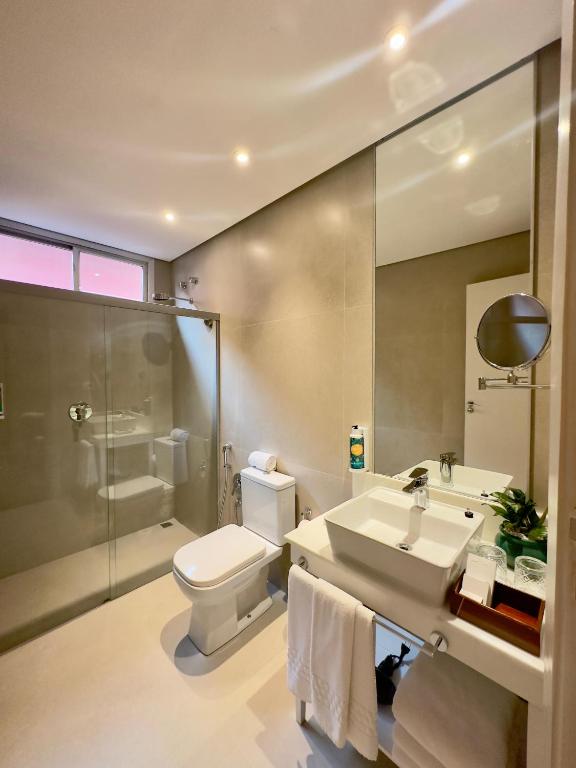 Koupelna v ubytování Sanma Hotel