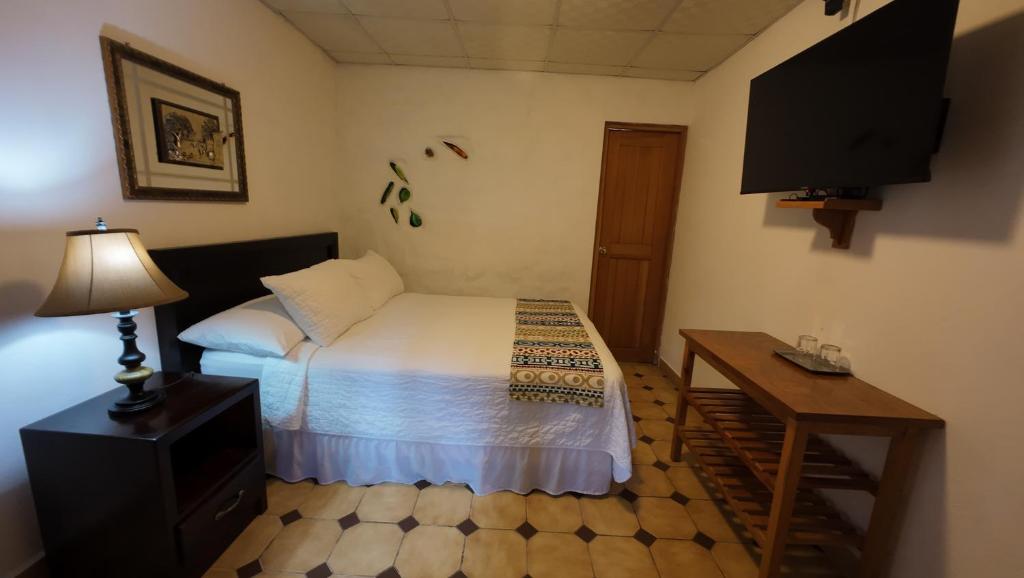 Postel nebo postele na pokoji v ubytování Hotel Dos Rios