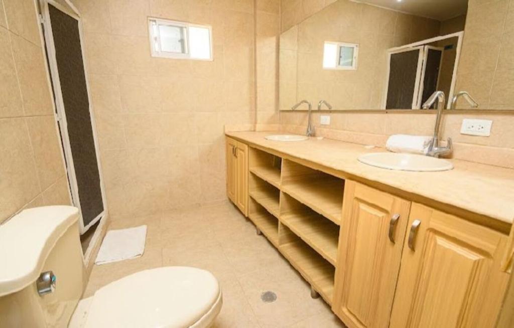 Koupelna v ubytování Hotel Abitti Taganga