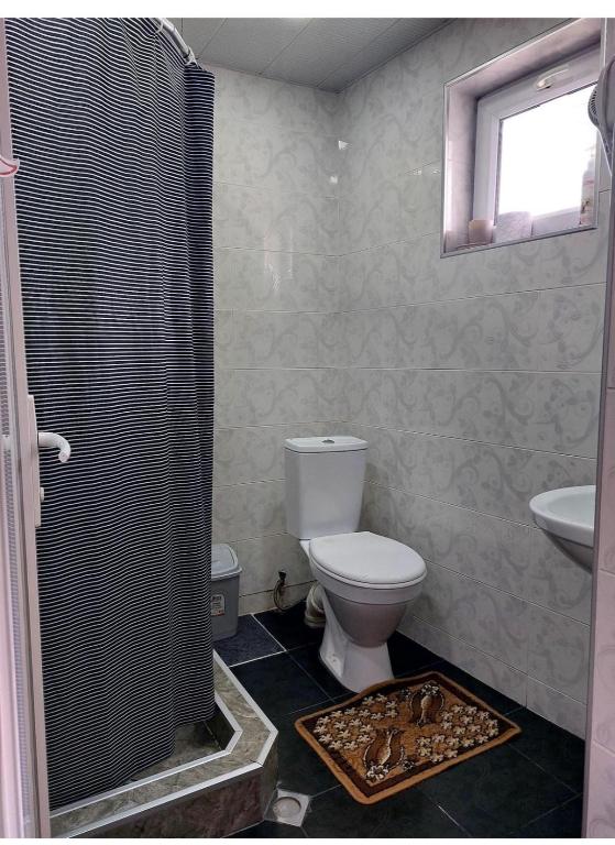 Koupelna v ubytování Guesthouse Saba