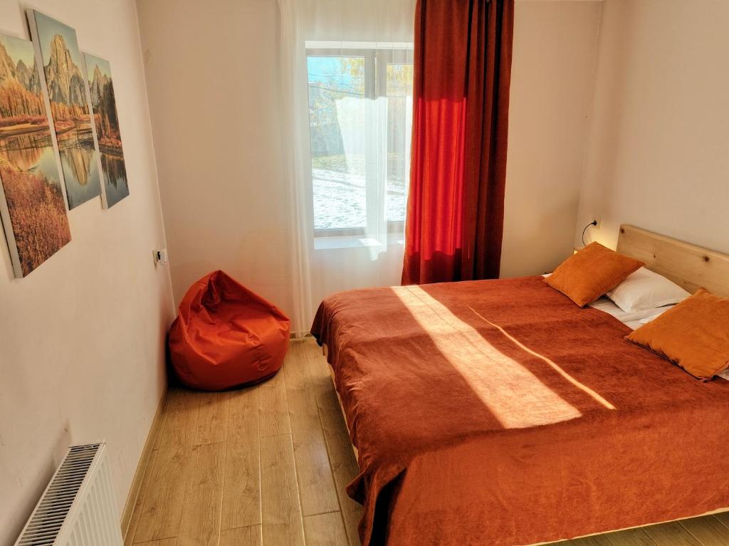 Postel nebo postele na pokoji v ubytování Guesthouse Lanchvali