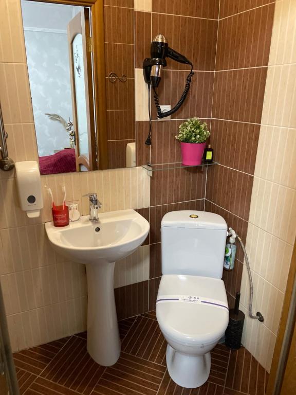 Koupelna v ubytování Best House