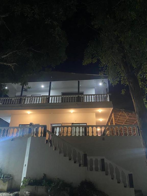 Balkón nebo terasa v ubytování Hostal Aventura Tayrona