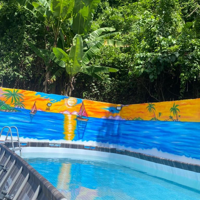 Bazén v ubytování Hostal Aventura Tayrona nebo v jeho okolí