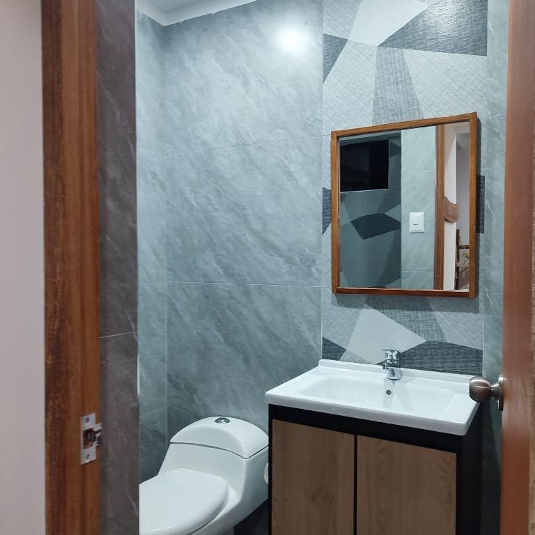 Vannituba majutusasutuses Hospedaje Velilu