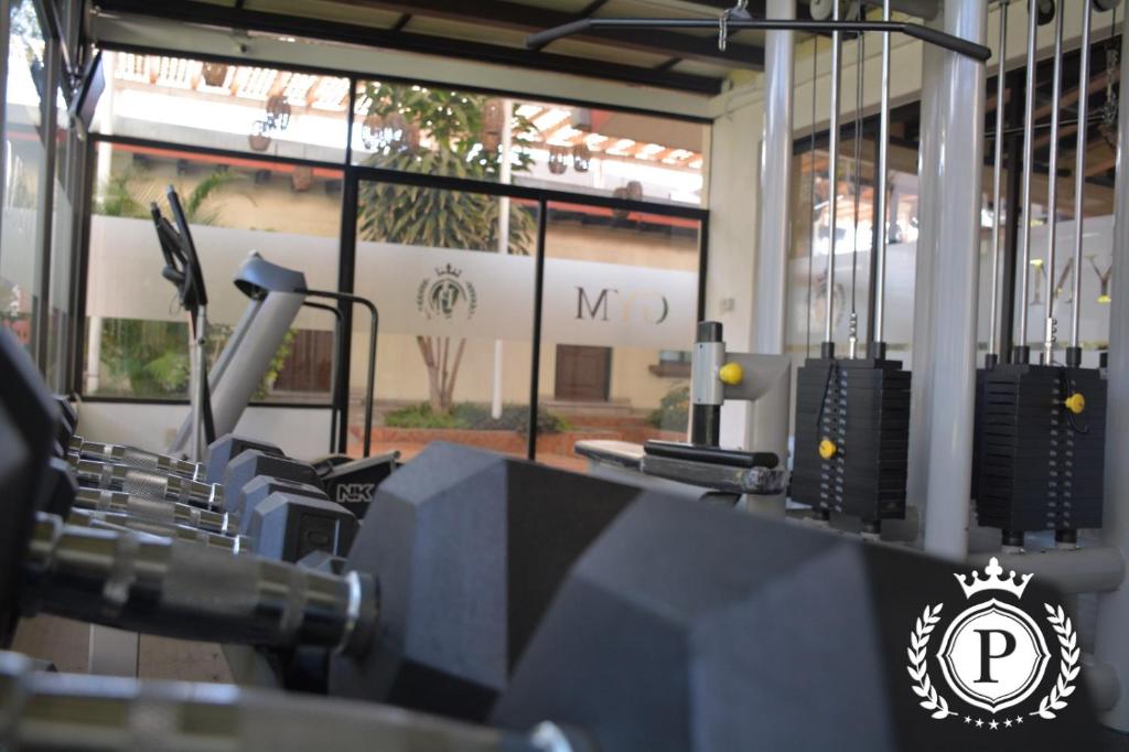 Fitness centrum a/nebo fitness zařízení v ubytování Hotel Posada Virreyes