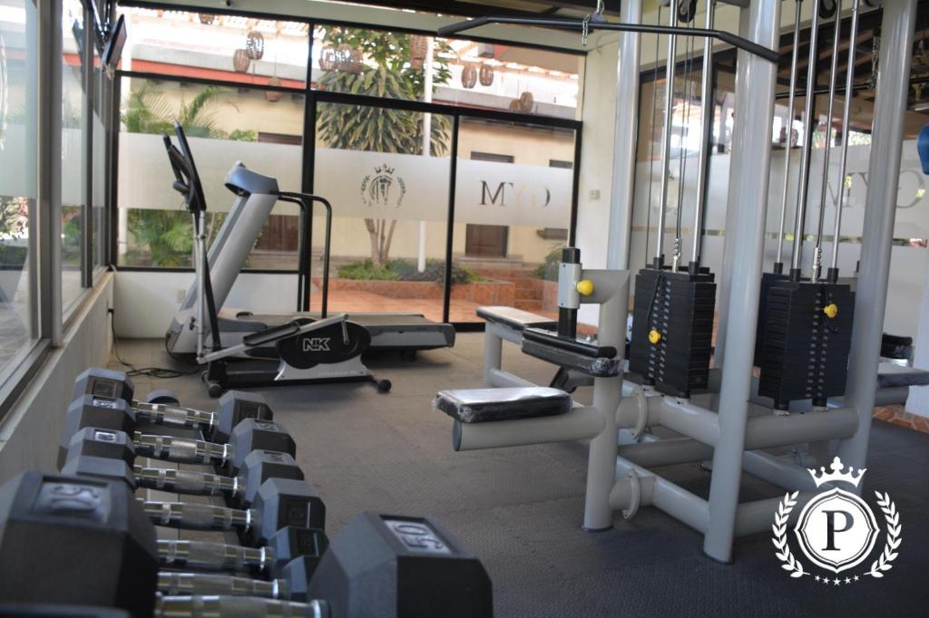 Fitness centrum a/nebo fitness zařízení v ubytování Hotel Posada Virreyes