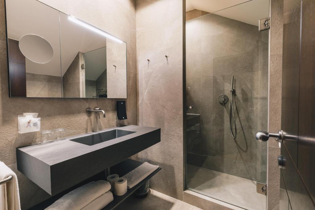 Koupelna v ubytování DelleArti Design Hotel