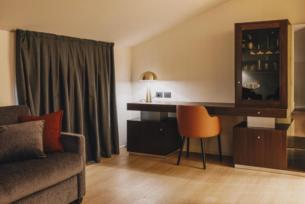 Posezení v ubytování DelleArti Design Hotel