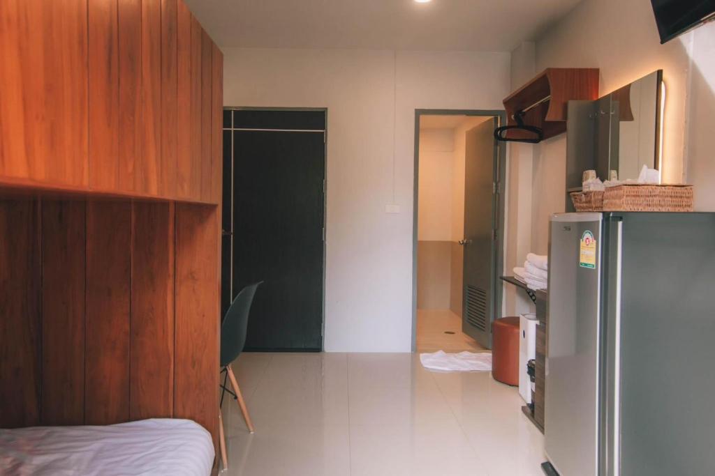 Kuchyň nebo kuchyňský kout v ubytování Psych Hostel