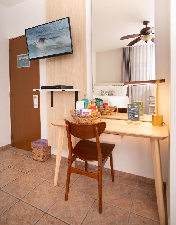 Kuchyň nebo kuchyňský kout v ubytování Lazy Parrot Inn