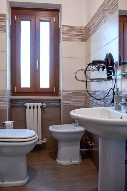 Koupelna v ubytování la casa nei castelli