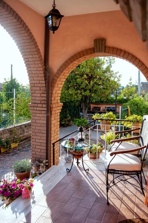 Balkón nebo terasa v ubytování la casa nei castelli