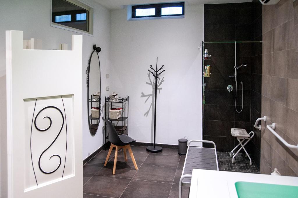 Koupelna v ubytování la casa nei castelli