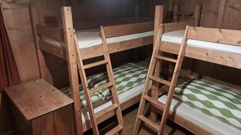 Postel nebo postele na pokoji v ubytování Haus in den Bergen