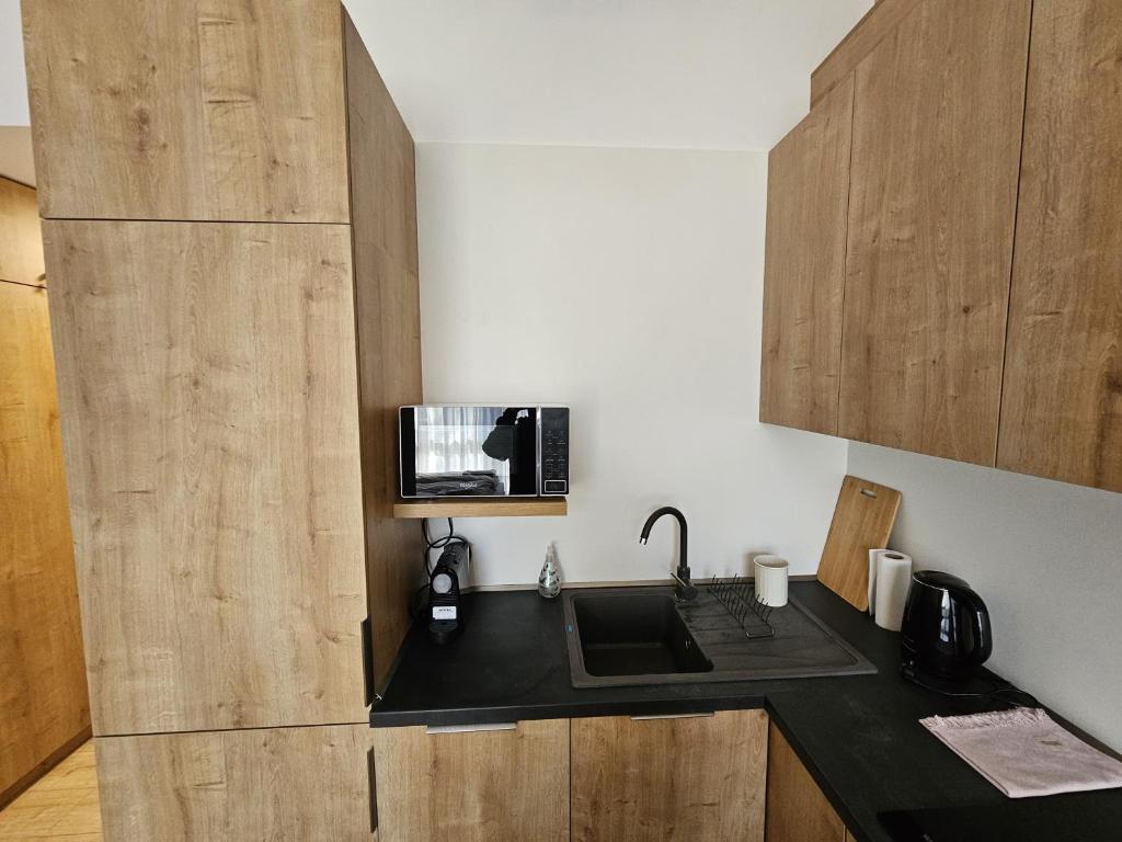 Kuchyň nebo kuchyňský kout v ubytování Comfort Apartments with parking - Tale