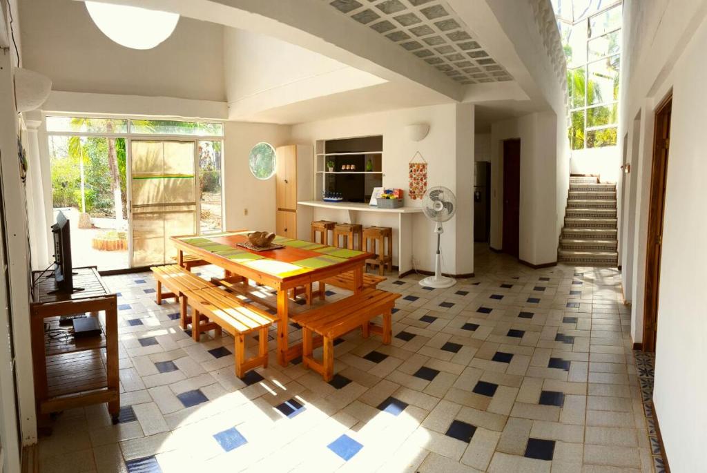 Kuchyň nebo kuchyňský kout v ubytování Coral House SAI