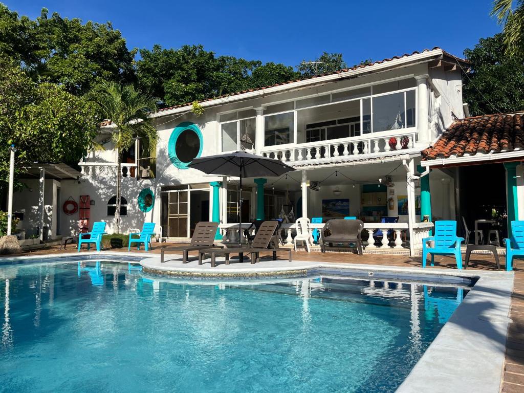 Bazén v ubytování Coral House SAI nebo v jeho okolí