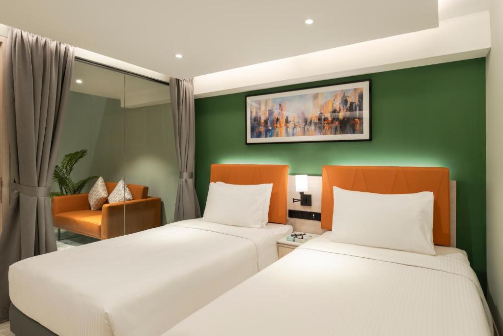 Postel nebo postele na pokoji v ubytování Citadines Connect Georgetown Penang